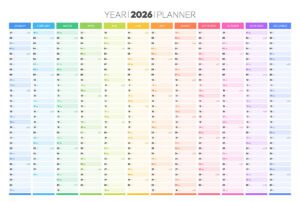 2026 year annual planner with space for personal notes