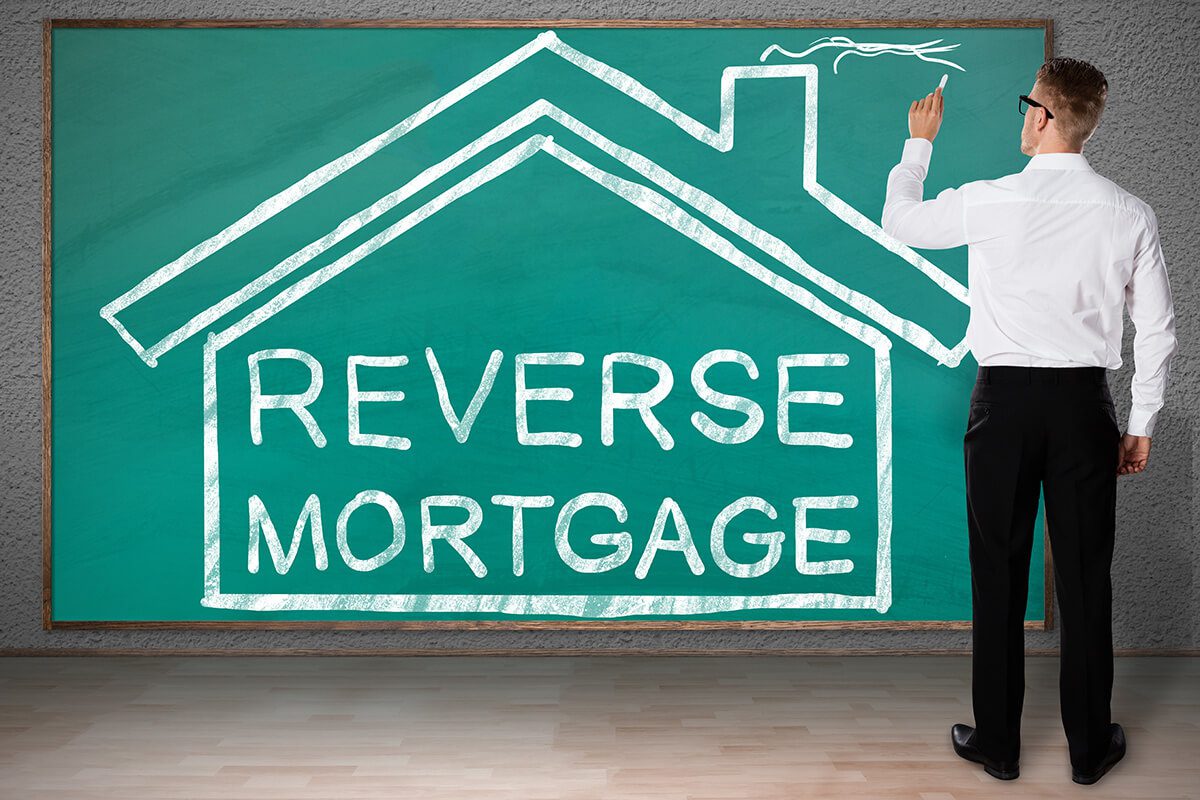 Drawing House With Reverse Mortgage Text