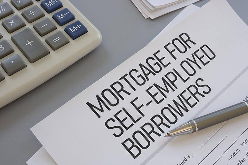 Mortgage for Self-Employed Borrowers Concept